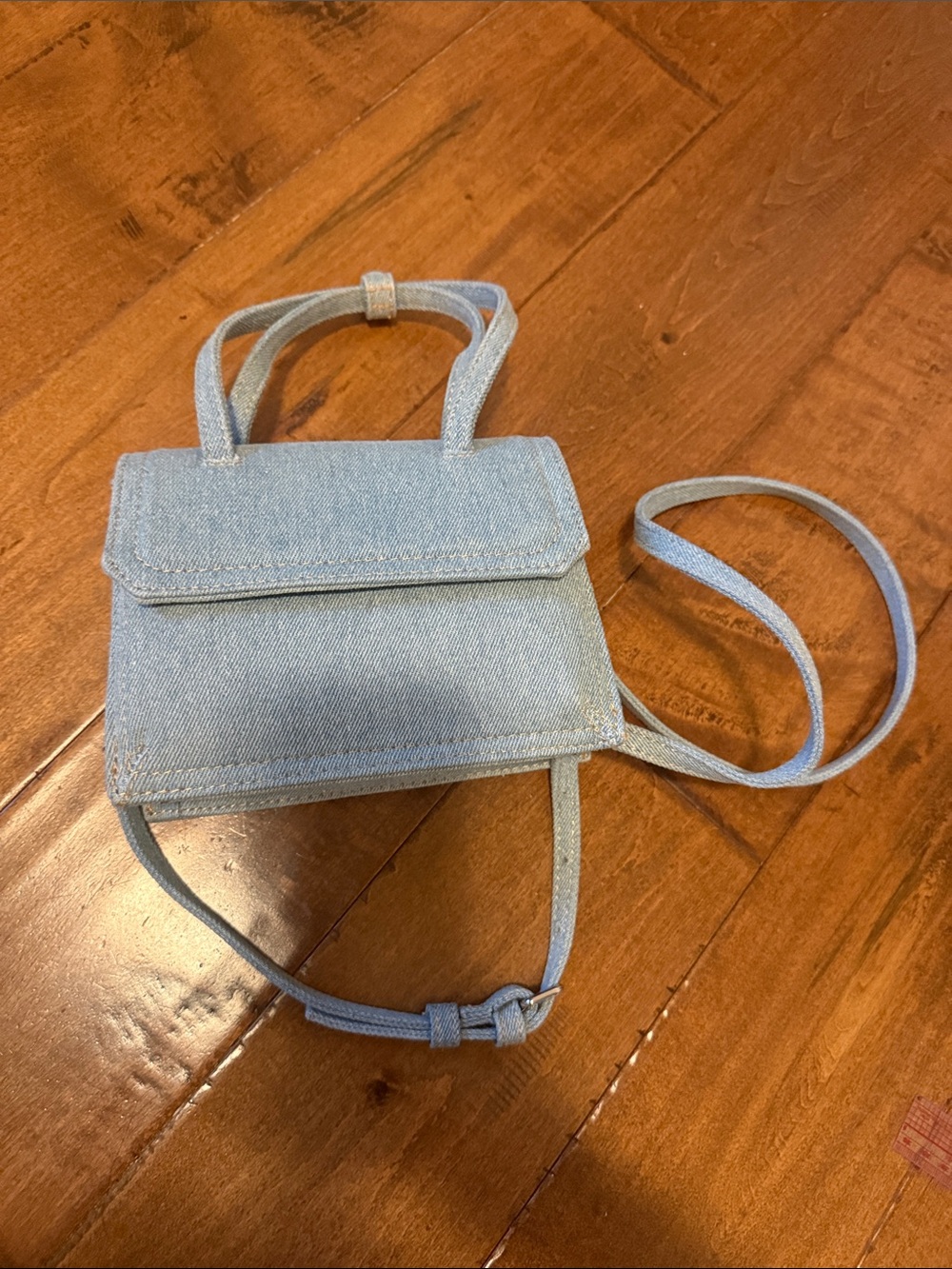 Zara denim mini bag